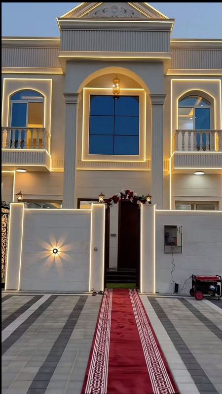 دهان بروفايل عسيب للواجهات حي الرحاب بجدة